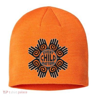 Every Child Matters Native American Hand Pattern Sustainable Beanie