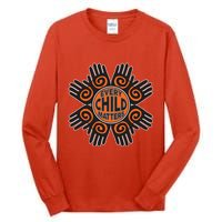 Every Child Matters Native American Hand Pattern Tall Long Sleeve T-Shirt