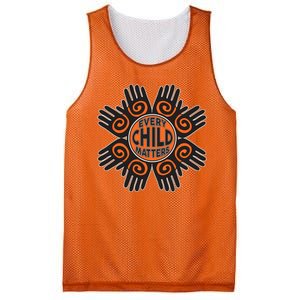 Every Child Matters Native American Hand Pattern Mesh Reversible Basketball Jersey Tank