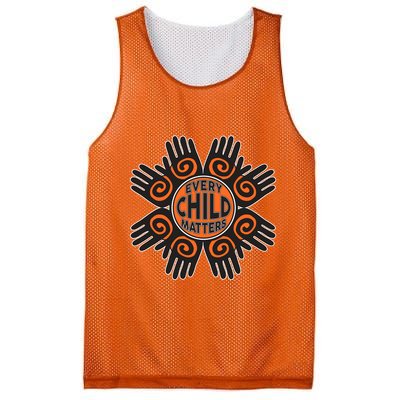 Every Child Matters Native American Hand Pattern Mesh Reversible Basketball Jersey Tank