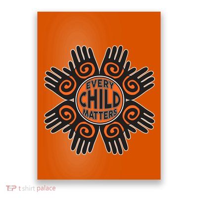 Every Child Matters Native American Hand Pattern Poster