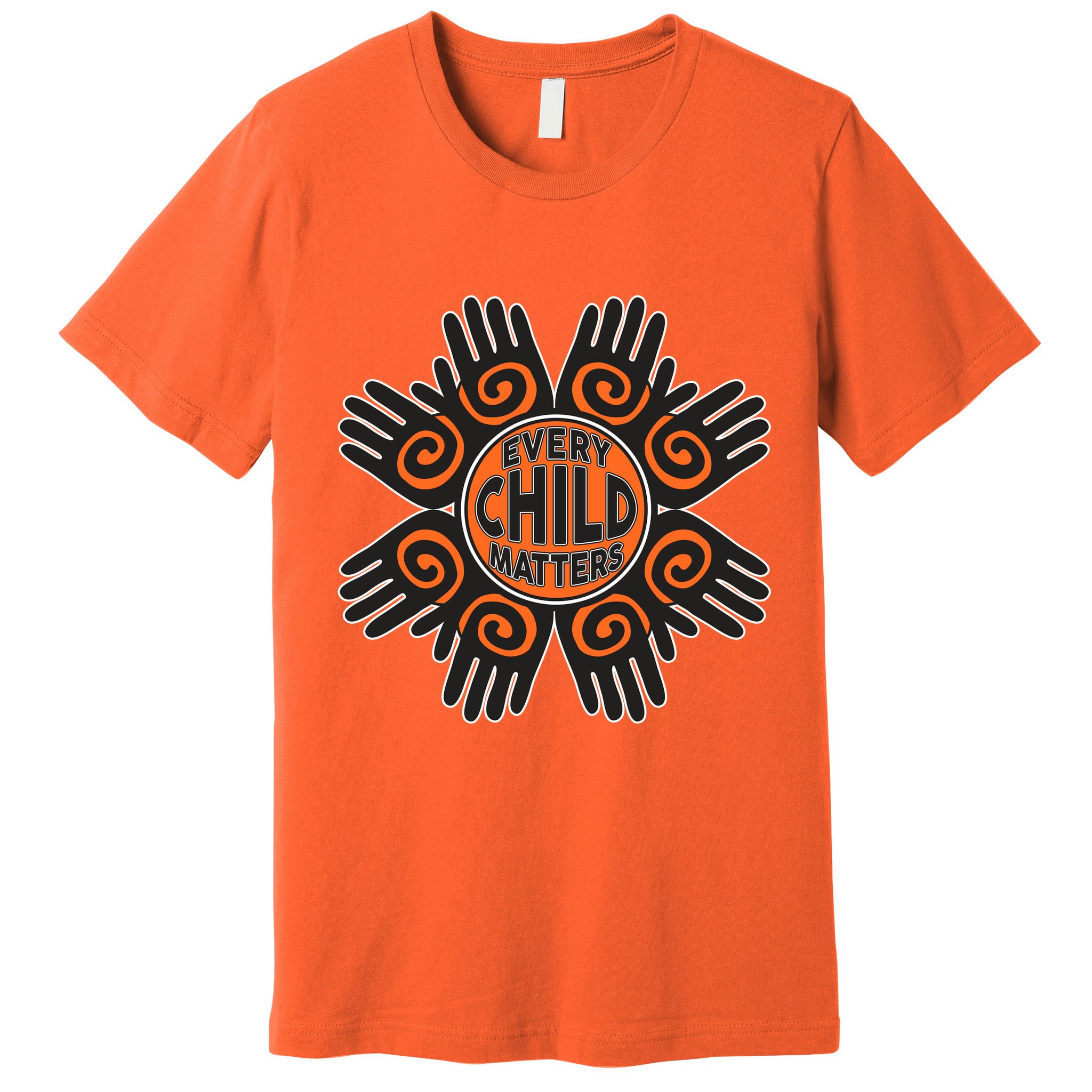 Every Child Matters Native American Hand Pattern Premium T-Shirt