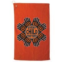 Every Child Matters Native American Hand Pattern Golf Towel