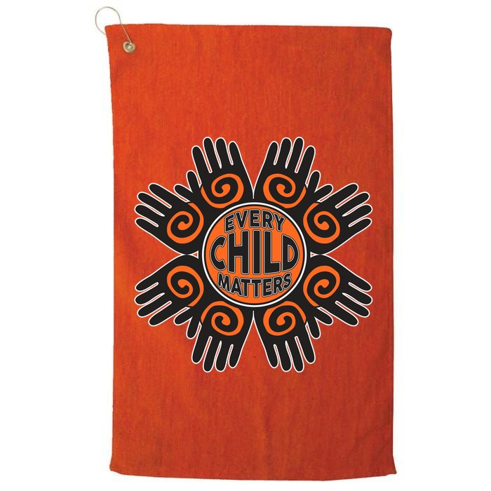 Every Child Matters Native American Hand Pattern Golf Towel
