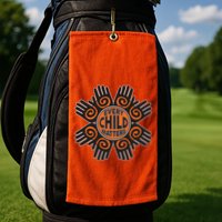 Every Child Matters Native American Hand Pattern Golf Towel