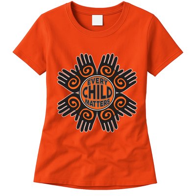 Every Child Matters Native American Hand Pattern Womens T-Shirt