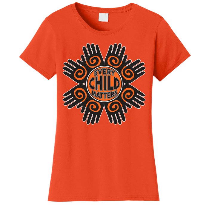 Every Child Matters Native American Hand Pattern Women's T-Shirt