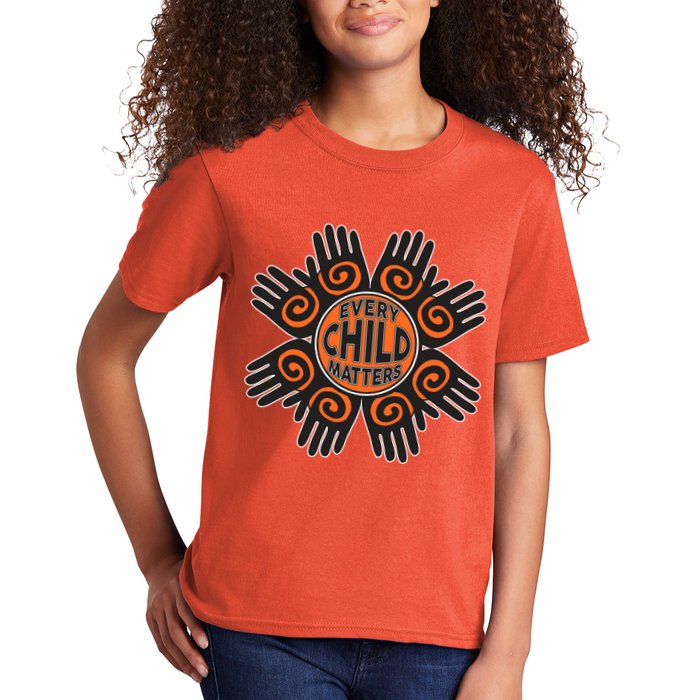 Every Child Matters Native American Hand Pattern Kids T-Shirt