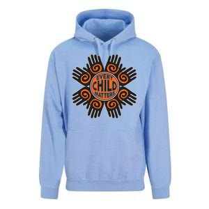 Every Child Matters Native American Hand Pattern Unisex Surf Hoodie