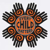 Every Child Matters Native American Hand Pattern Garment-Dyed Sweatshirt