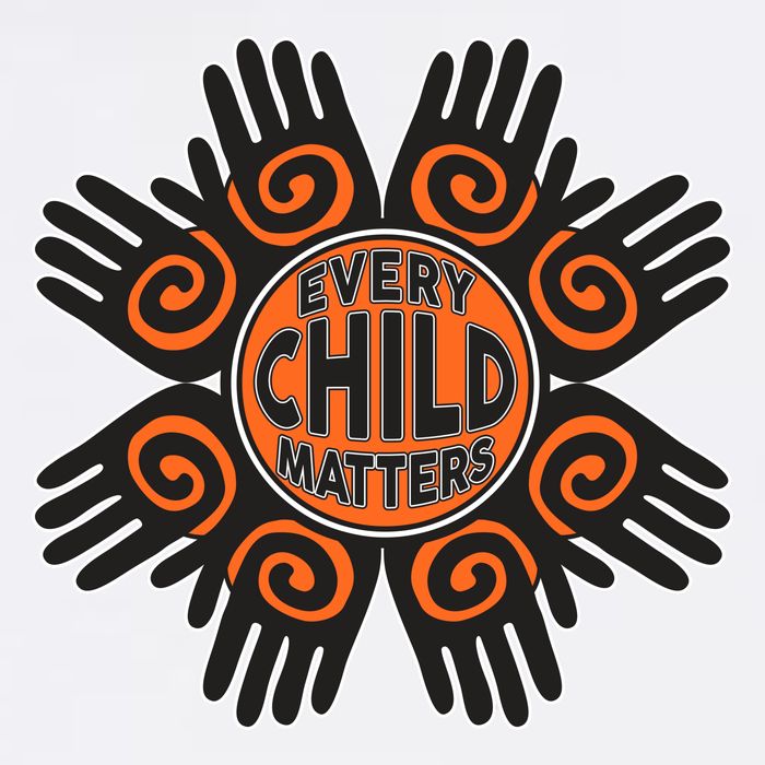 Every Child Matters Native American Hand Pattern Garment-Dyed Sweatshirt