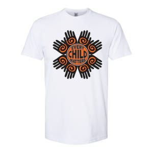 Every Child Matters Native American Hand Pattern Softstyle CVC T-Shirt