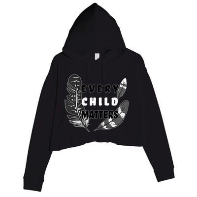 Every Child Matters Orange Day Residential Schools Crop Fleece Hoodie