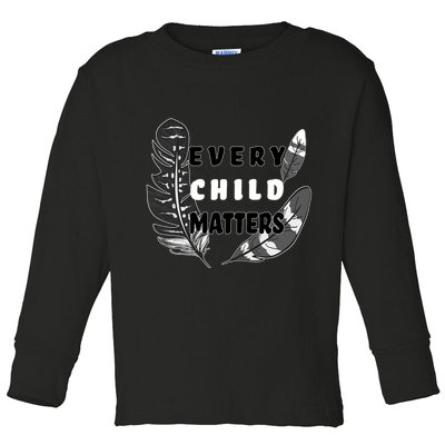 Every Child Matters Orange Day Residential Schools Toddler Long Sleeve Shirt