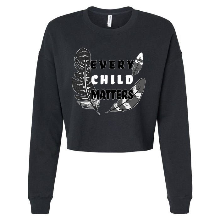 Every Child Matters Orange Day Residential Schools Cropped Pullover Crew