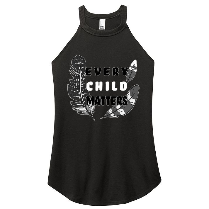 Every Child Matters Orange Day Residential Schools Women's Perfect Tri Rocker Tank