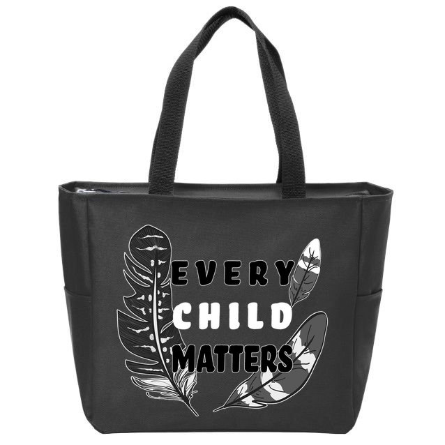 Every Child Matters Orange Day Residential Schools Zip Tote Bag