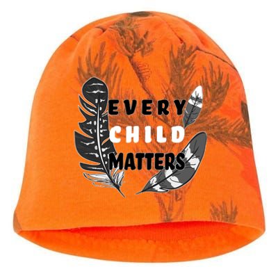 Every Child Matters Orange Day Residential Schools Kati - Camo Knit Beanie