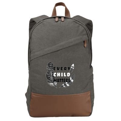 Every Child Matters Orange Day Residential Schools Cotton Canvas Backpack