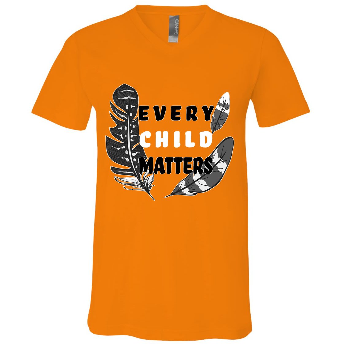 Every Child Matters Orange Day Residential Schools V-Neck T-Shirt