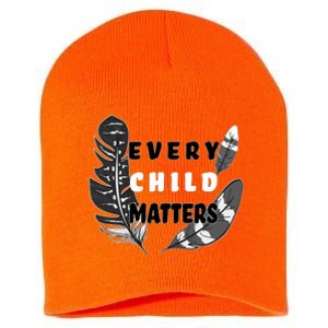 Every Child Matters Orange Day Residential Schools Short Acrylic Beanie