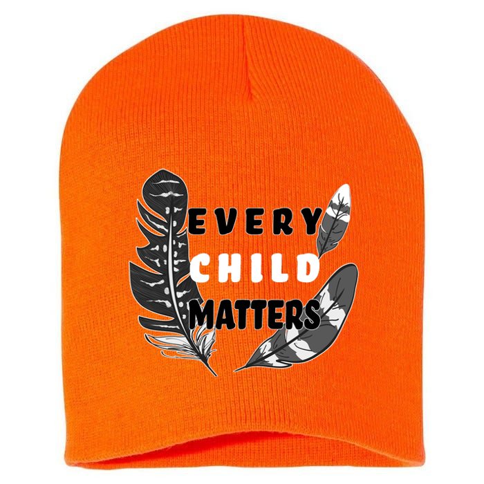 Every Child Matters Orange Day Residential Schools Short Acrylic Beanie