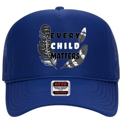 Every Child Matters Orange Day Residential Schools High Crown Mesh Back Trucker Hat