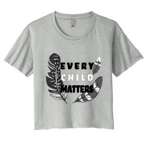 Every Child Matters Orange Day Residential Schools Women's Crop Top Tee