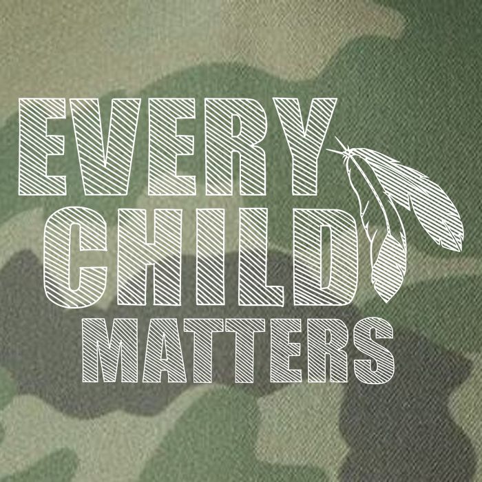 Every Child Matters Sketchy Pattern Legacy Tie Dye Trucker Hat