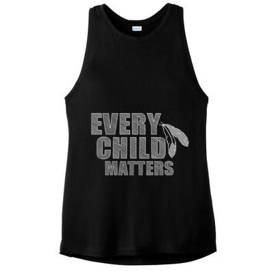 Every Child Matters Sketchy Pattern Ladies PosiCharge Tri-Blend Wicking Tank