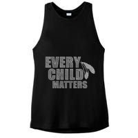Every Child Matters Sketchy Pattern Ladies PosiCharge Tri-Blend Wicking Tank