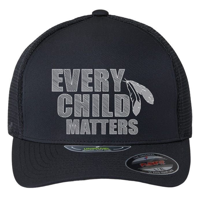 Every Child Matters Sketchy Pattern Flexfit Unipanel Trucker Cap
