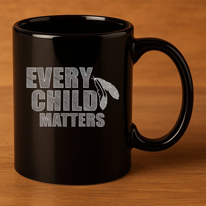 Every Child Matters Sketchy Pattern 11oz C Handle Ceramic Mug