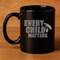Every Child Matters Sketchy Pattern 11oz C Handle Ceramic Mug