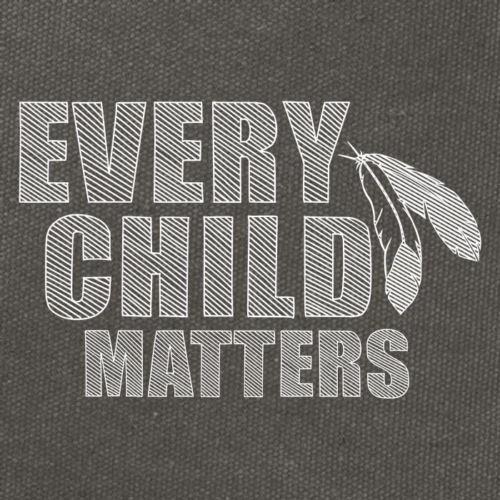 Every Child Matters Sketchy Pattern Cotton Canvas Backpack