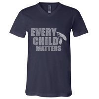Every Child Matters Sketchy Pattern V-Neck T-Shirt
