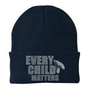 Every Child Matters Sketchy Pattern Knit Cap Winter Beanie