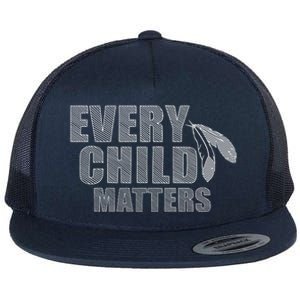 Every Child Matters Sketchy Pattern Flat Bill Trucker Hat