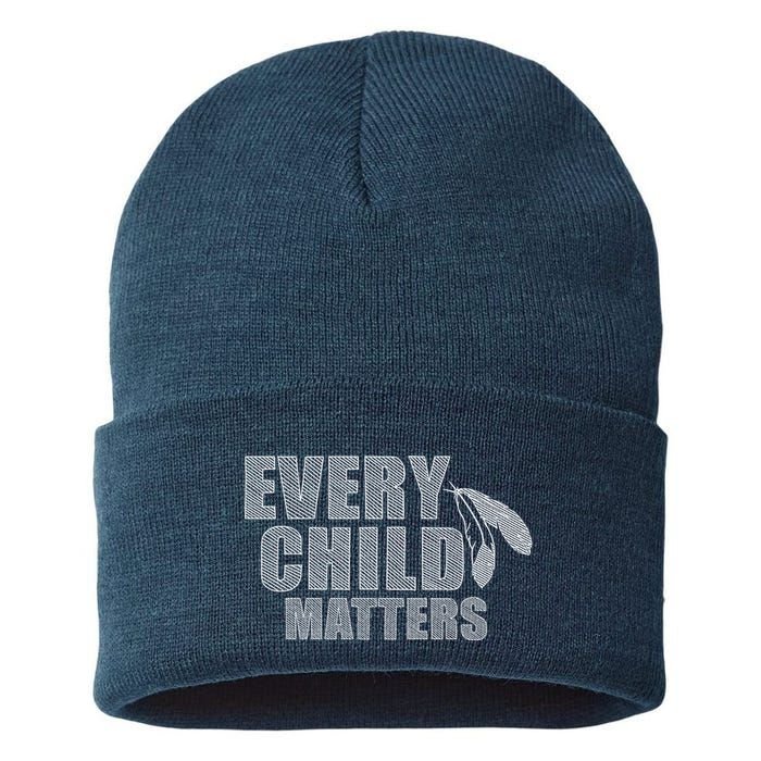 Every Child Matters Sketchy Pattern Sustainable Knit Beanie