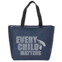 Every Child Matters Sketchy Pattern Zip Tote Bag