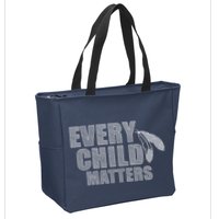 Every Child Matters Sketchy Pattern Zip Tote Bag