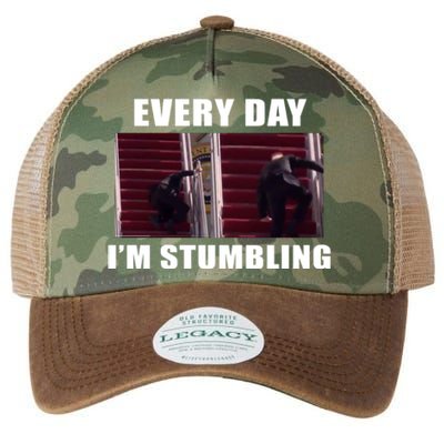 Every Day I'm stumbling Funny Biden Legacy Tie Dye Trucker Hat