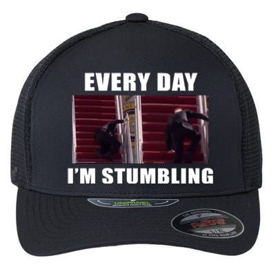 Every Day I'm stumbling Funny Biden Flexfit Unipanel Trucker Cap