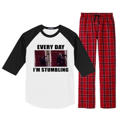 Every Day I'm stumbling Funny Biden Raglan Sleeve Pajama Set