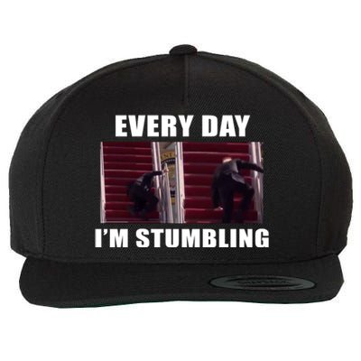 Every Day I'm stumbling Funny Biden Wool Snapback Cap