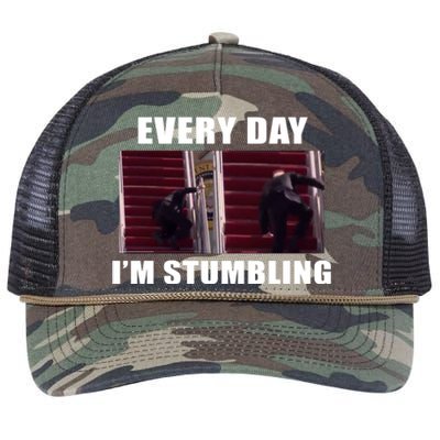 Every Day I'm stumbling Funny Biden Retro Rope Trucker Hat Cap