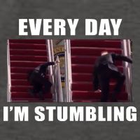 Every Day I'm stumbling Funny Biden Vector Backpack