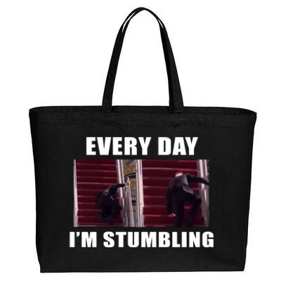 Every Day I'm stumbling Funny Biden Cotton Canvas Jumbo Tote