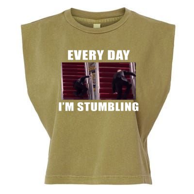 Every Day I'm stumbling Funny Biden Garment-Dyed Women's Muscle Tee