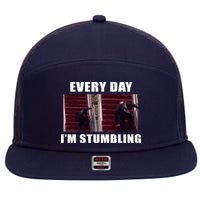 Every Day I'm stumbling Funny Biden 7 Panel Mesh Trucker Snapback Hat